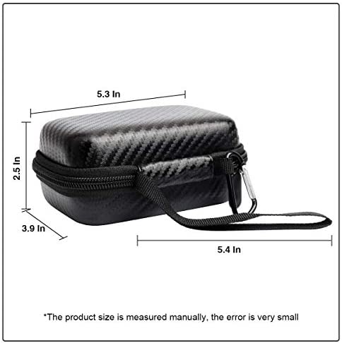 Hard Case for Carson MicroBrite Plus Pocket Microscope (MM-300 or MM-300MU) and MicroFlip (MP-250 or MP-250MU) Travel Storage Carrying Include Carabiner and Strap by Jiusion